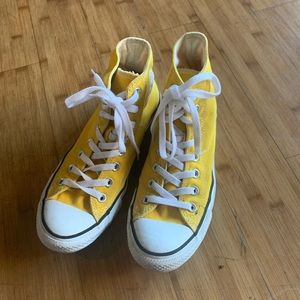 Yellow High Top Converse
